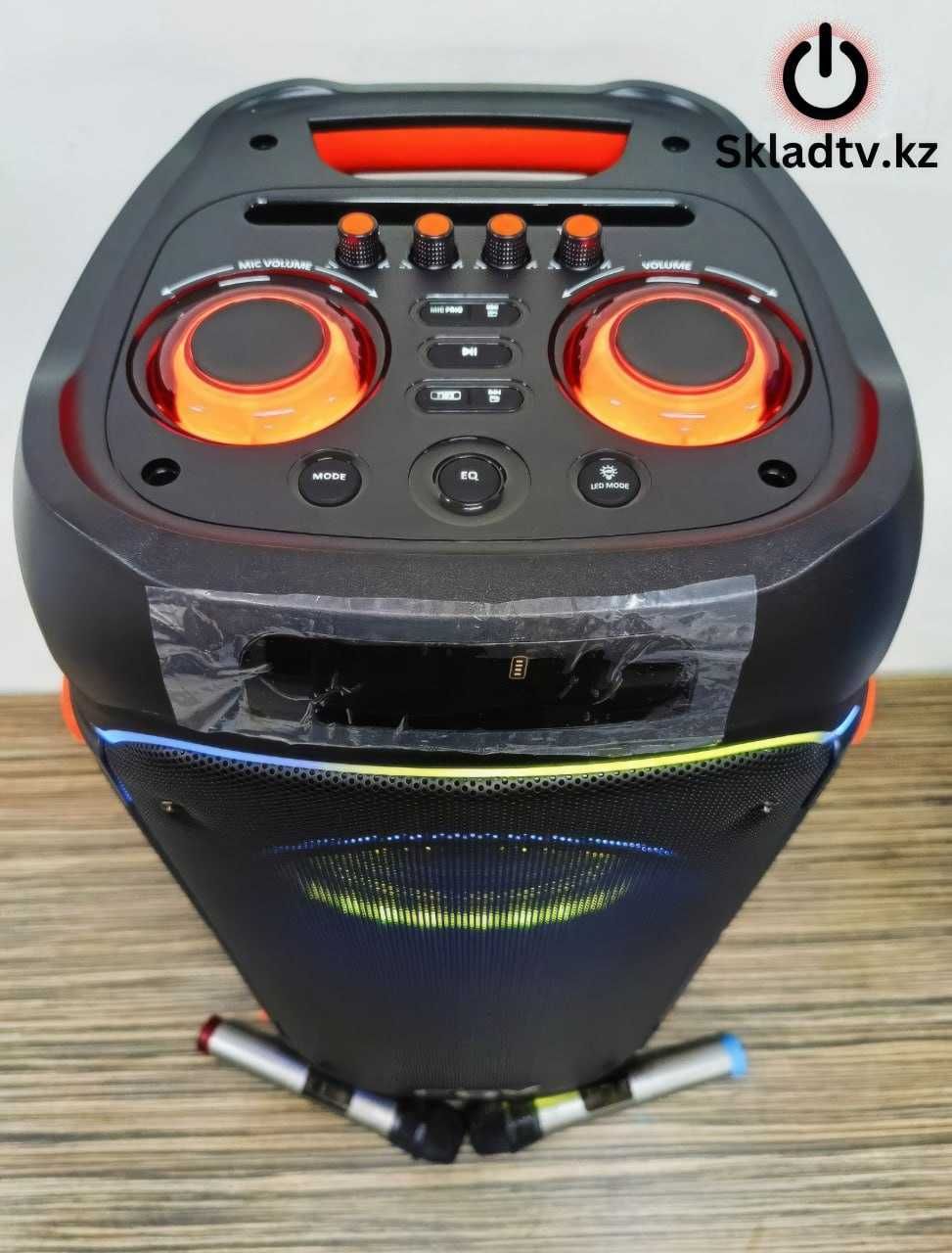 Акустическая-профессиональная AUX USB KARAOKE BLUETOOTH Колонка 150w