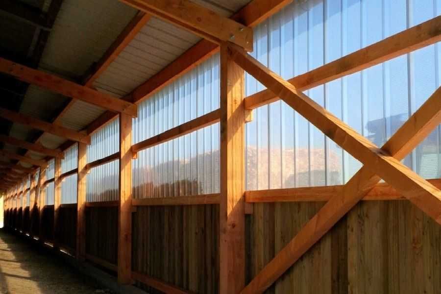Профилированный поликарбонат (прозрачная кровля) 1,15*2 м