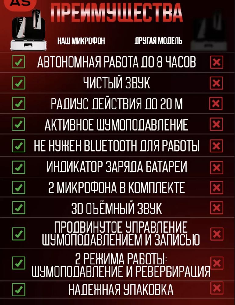 Микрофон петличка беспроводной на Iphone