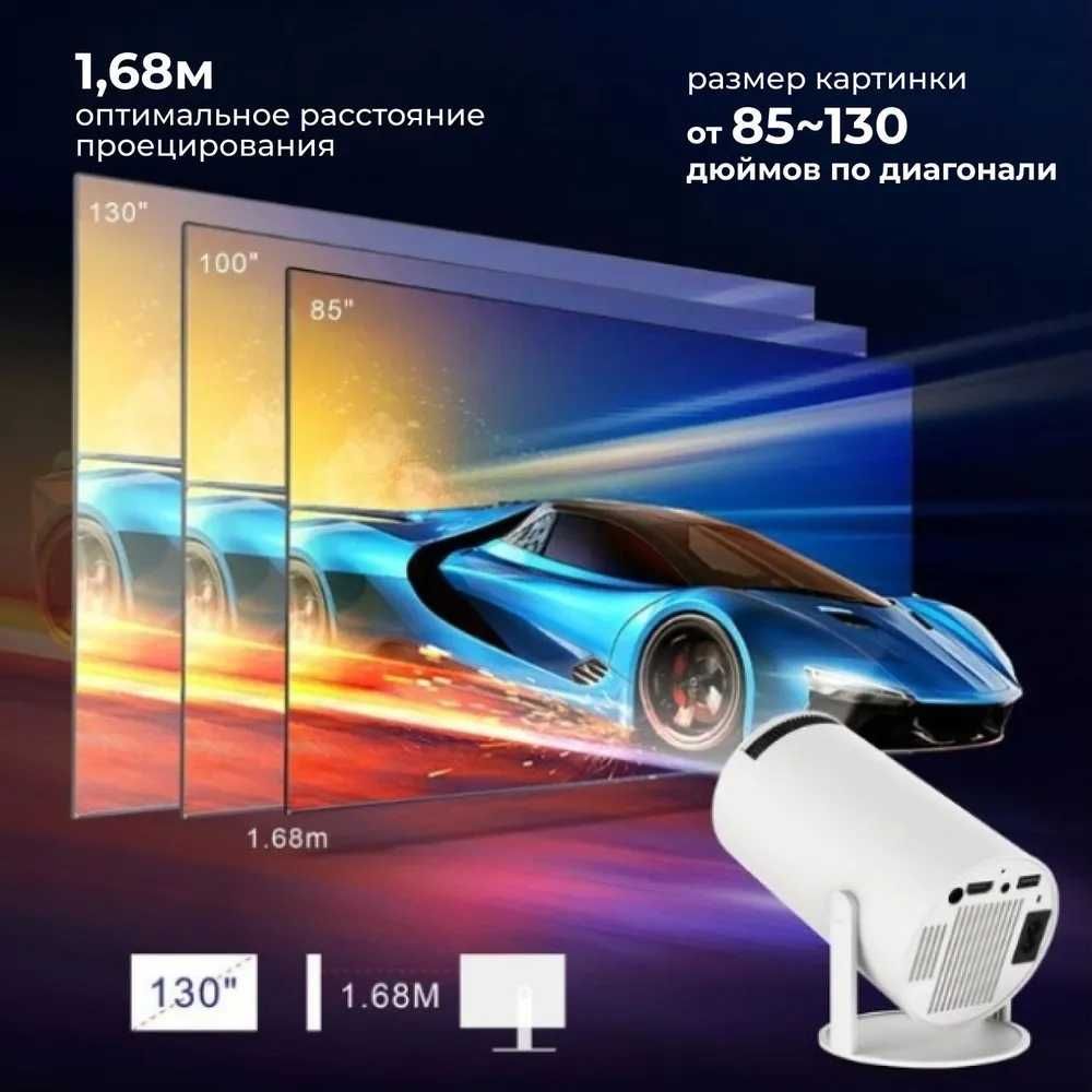 Smart проектор HY300 HDMI для приставки и компьютера Wi-Fi