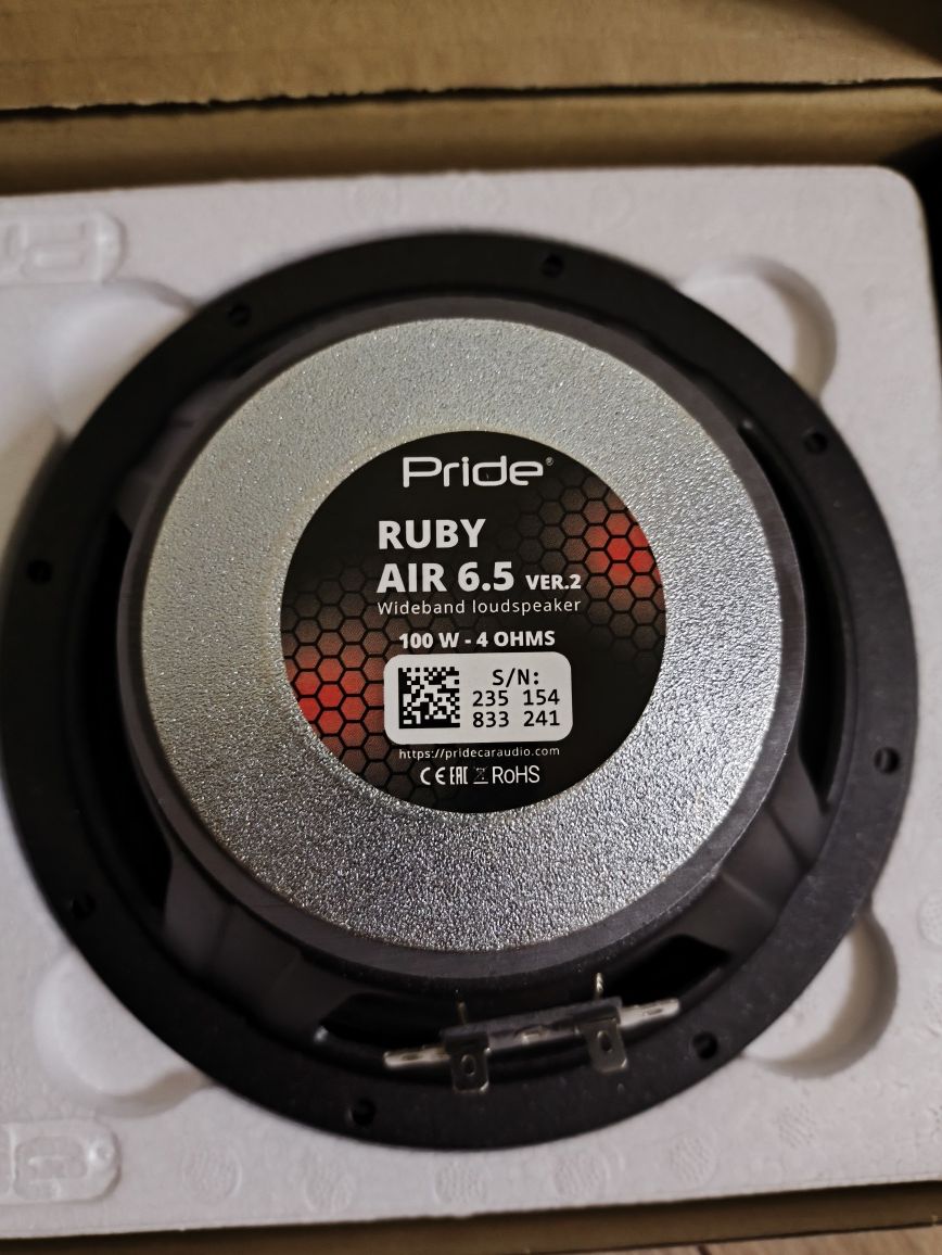 Колонки (Динамики) Pride RUBY AIR 6.5 v2. Новые.