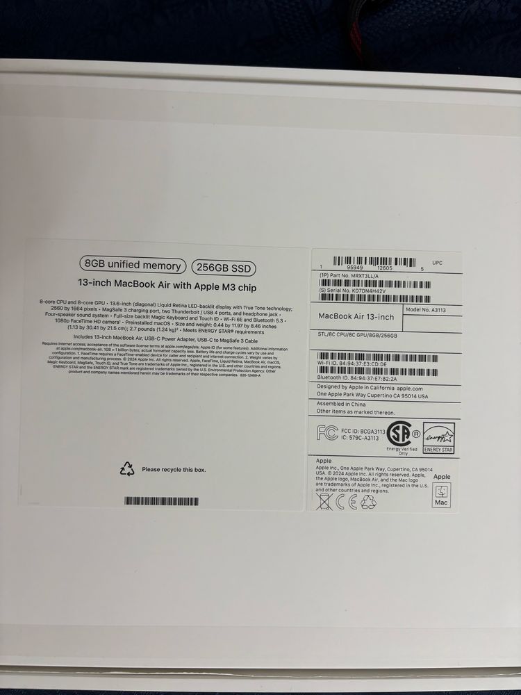 Macbook Air M3, 13, 2024, Макбук Эйр М3, 13, 2024, Рассрочка 0.0.6