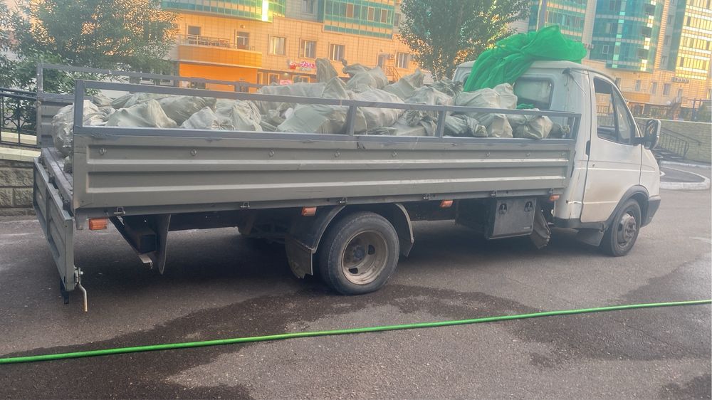 Вывоз мусора вывоз строительного мусора бортовая газель заезд в паркин