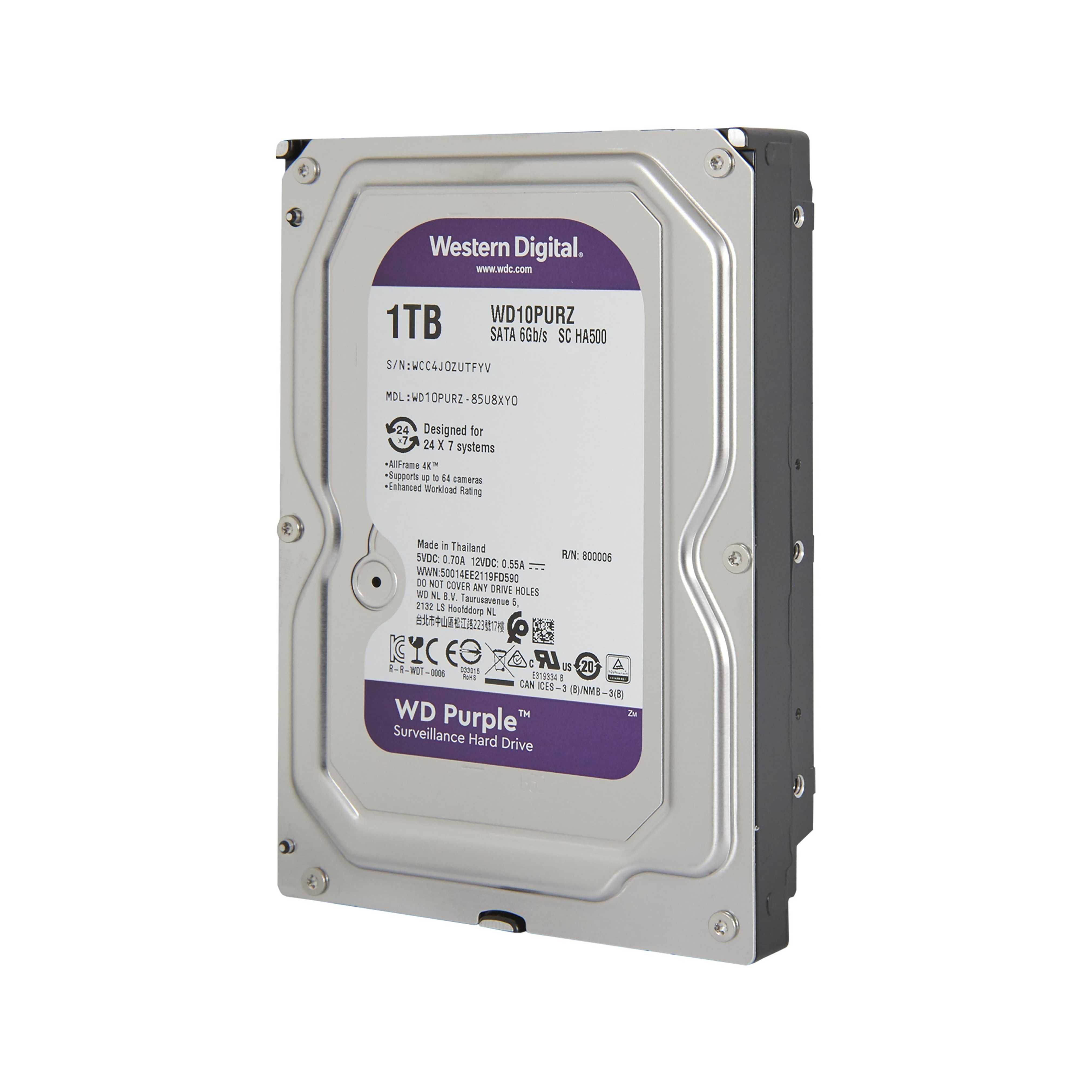 Жесткий Диск Western Digital Purple HDD 1000 Gb