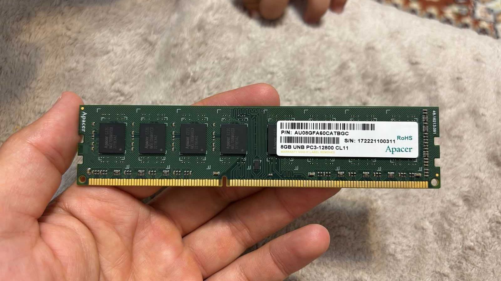 продам DDR-3 DIMM 8 GB 1600 MHz Apacer
