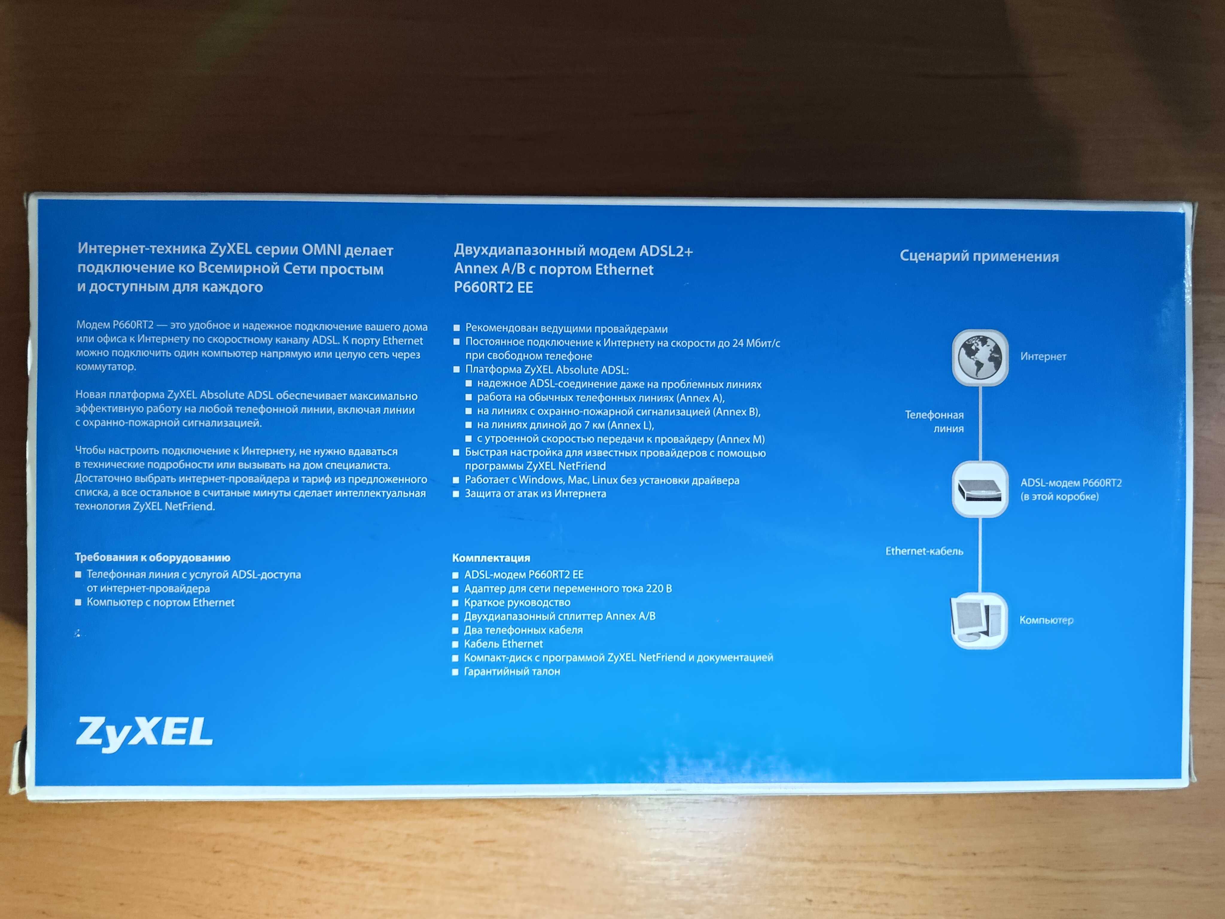 ADSL модем ZyXEL