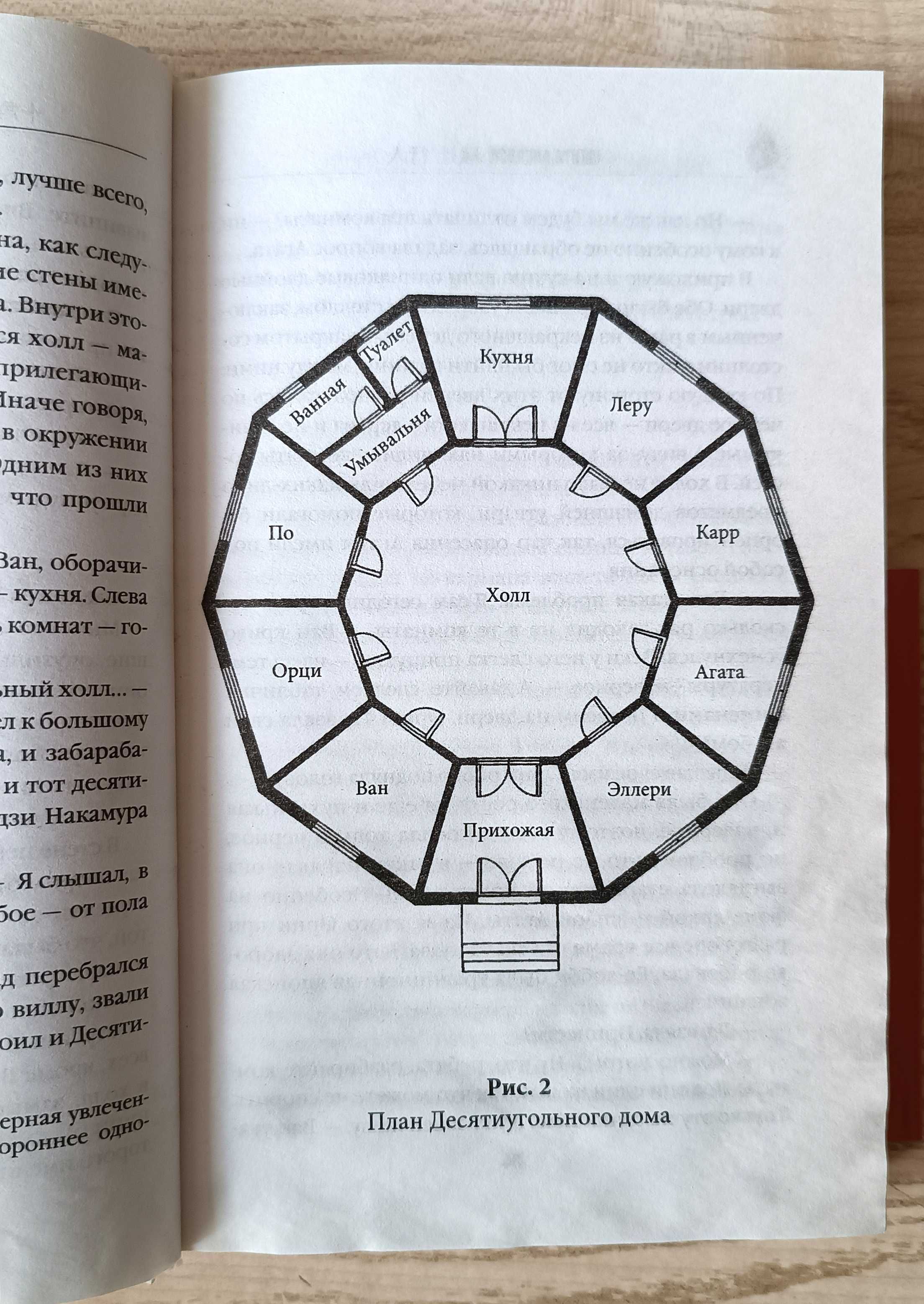 Книга "Убийства в десятиугольном доме". А. Юкито. Японский детектив.