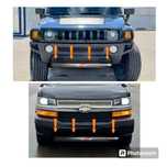 Защита бампера на Hummer H3 Chevrolet express gmc savanna