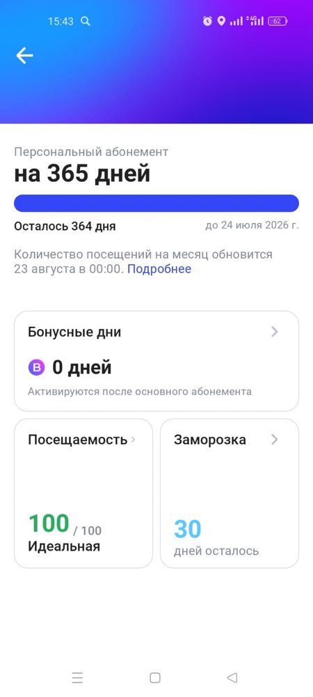 1FIT абонемент на год