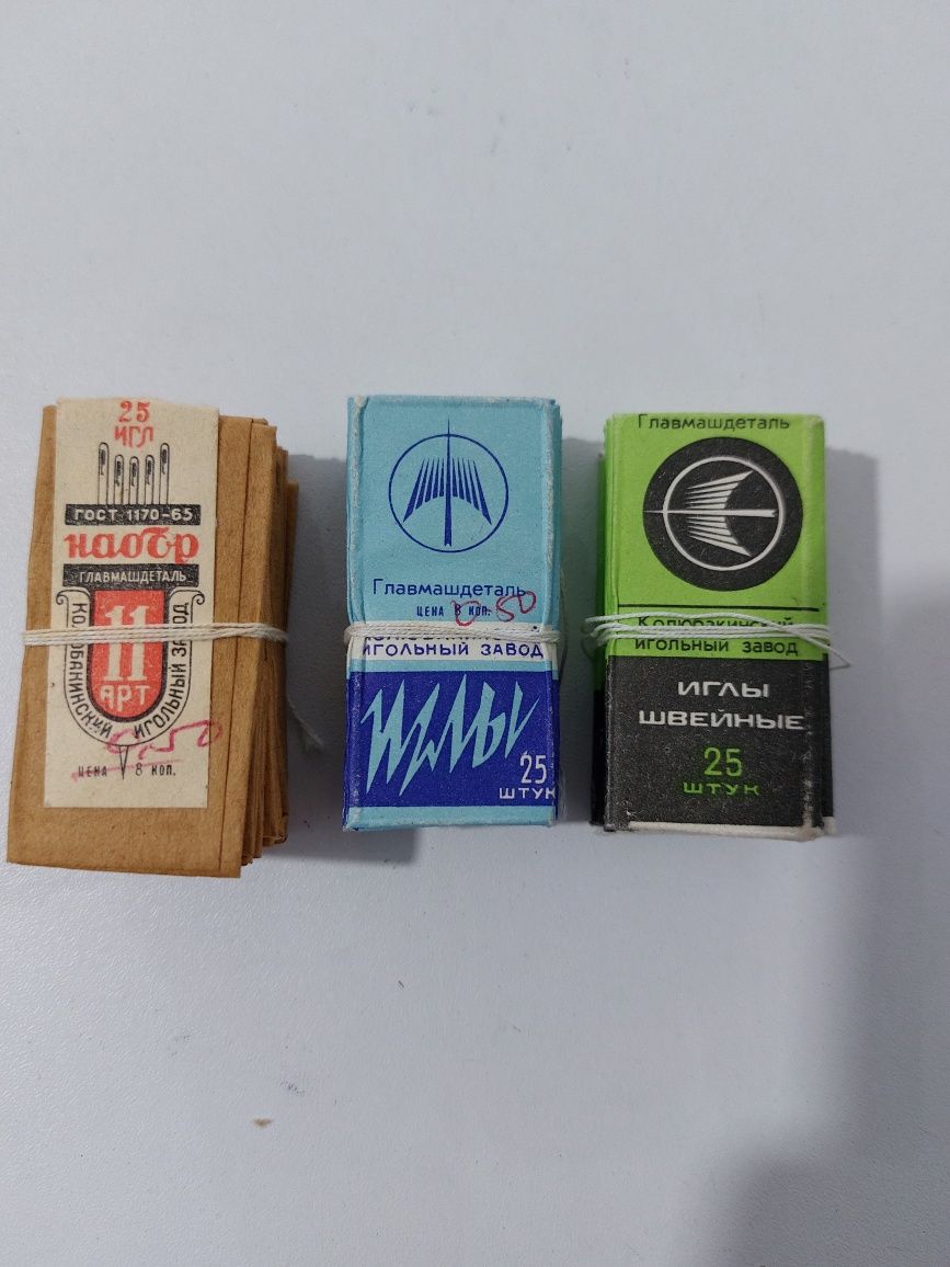 Продам иглы на швейную машину и простые швейные.