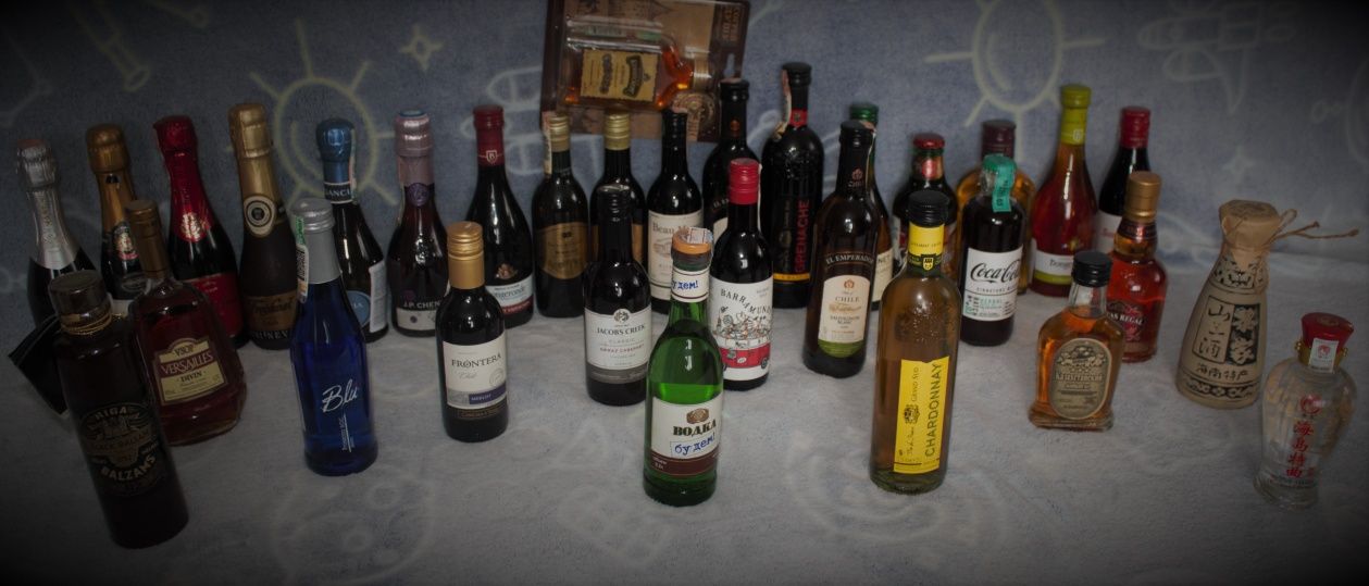 Коллекция мини бутылочек