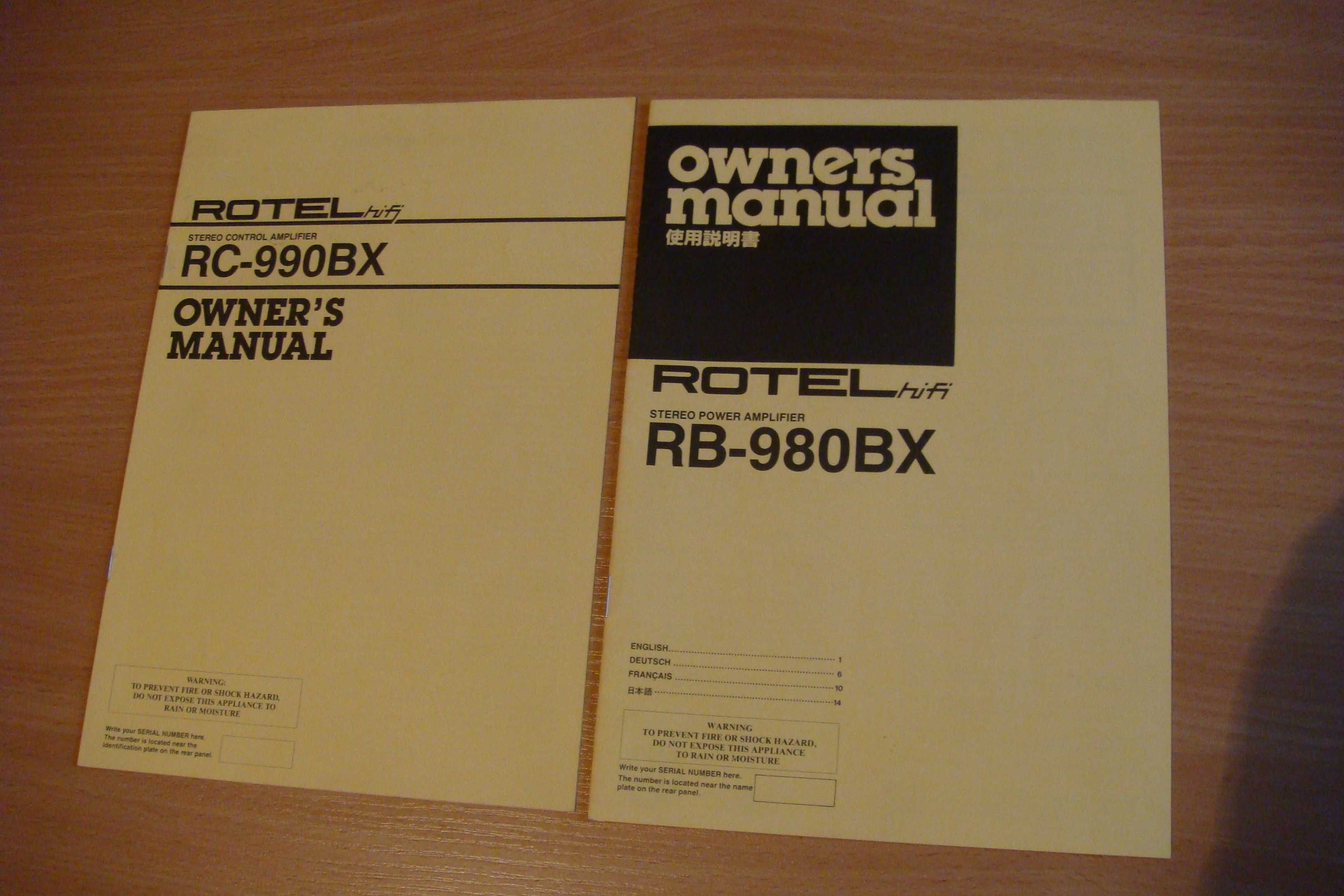 Nakamichi /Rotel / Linn / Philips / Sennheiser/ ( паспорт-инструкция )