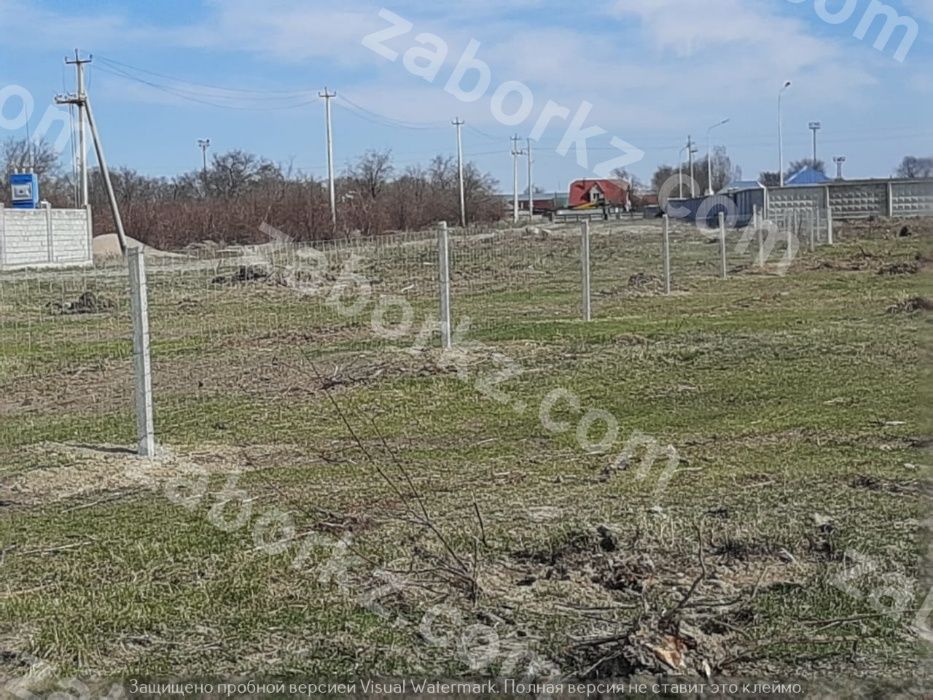 Заборы, ограждения из сетки и колючей проволоки от 2500 тг-1м.п.