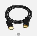 Кабель HDMI на DP (DisplayPort). Качественный. Алматы.