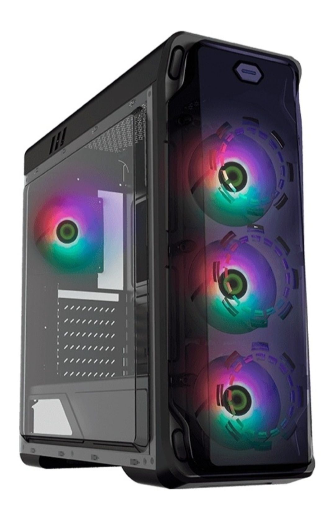 Игровой компьютер Ryzen 5600, RTX 3080 Gamerock, MSI nvme,6RGB кулеров
