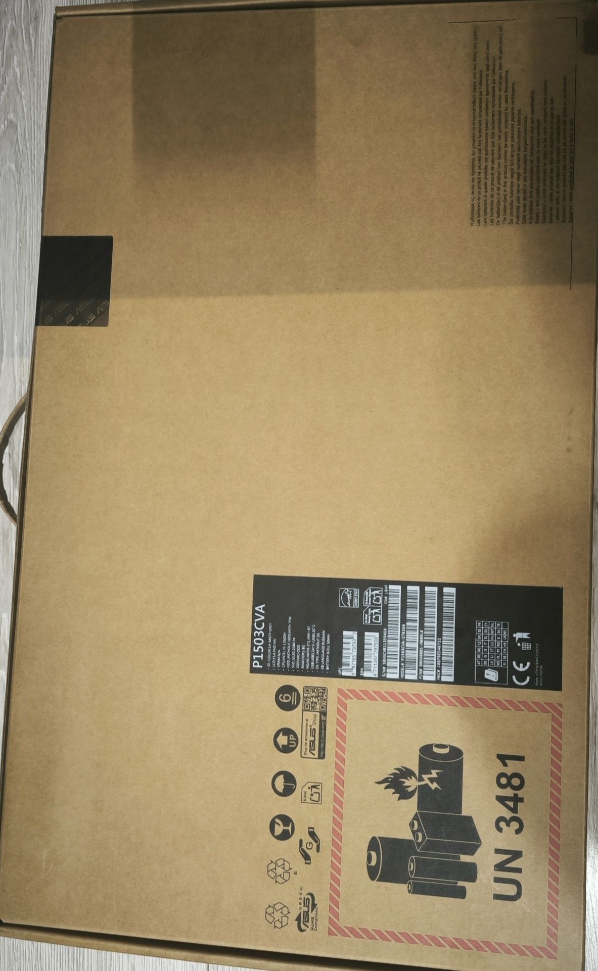 Ноутбук Asus P103CVA 15,6  (без ОС)