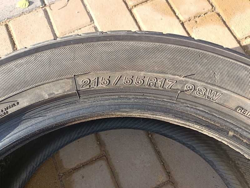 ОДНА шина 215/55 R17 - "Yokohama C.drive" (Филиппины), летняя.