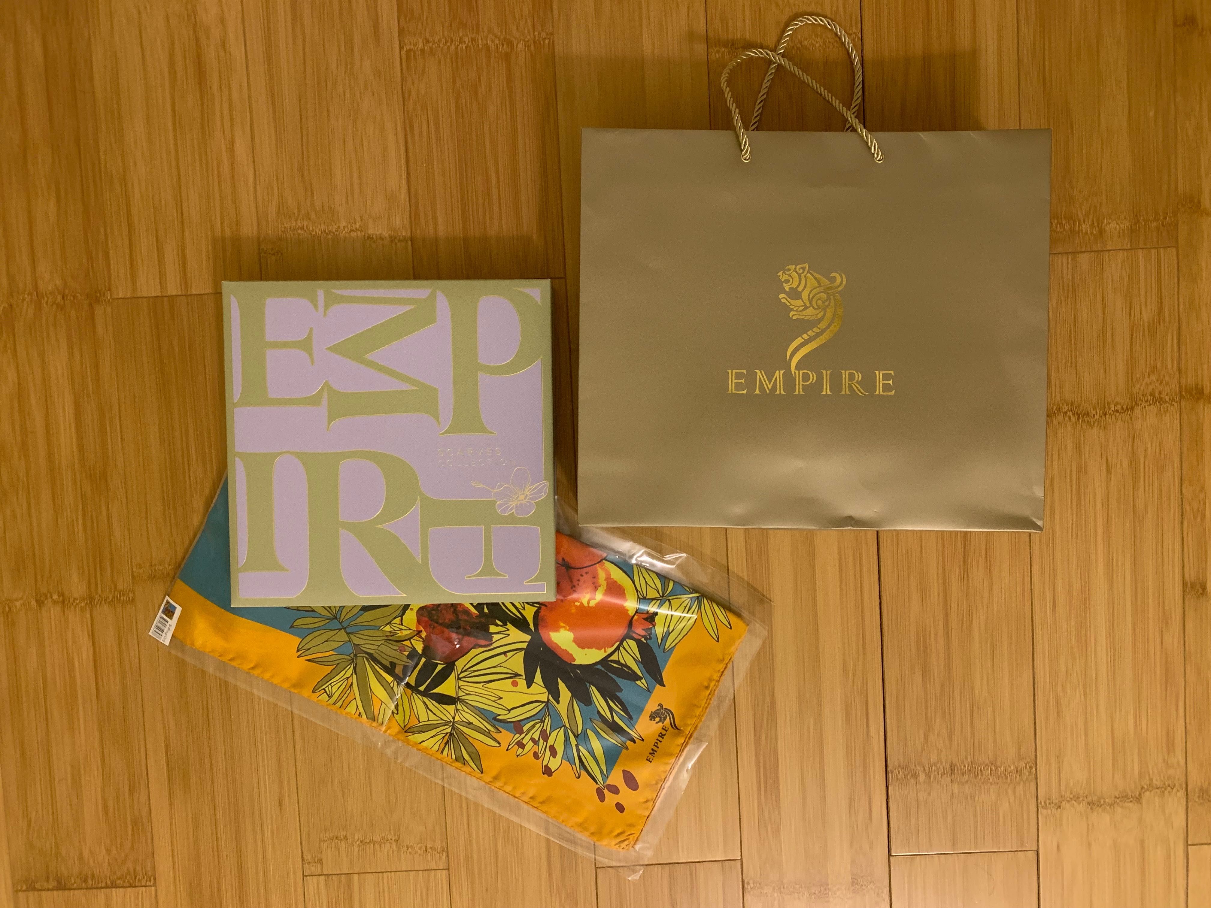 Empire новый шелковый платок Гранатовый сад