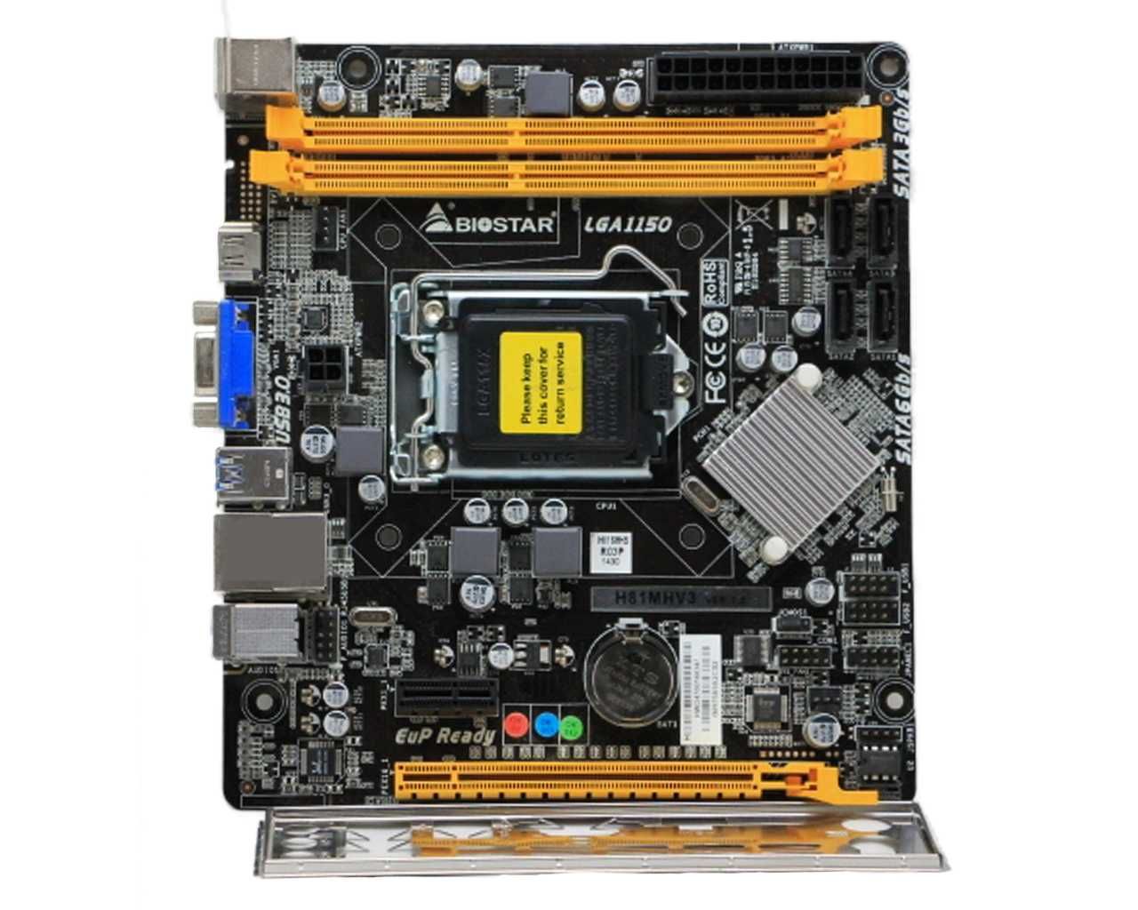 LGA 1150 BioStar H81MHV3  VER:7.2 2x DDR3