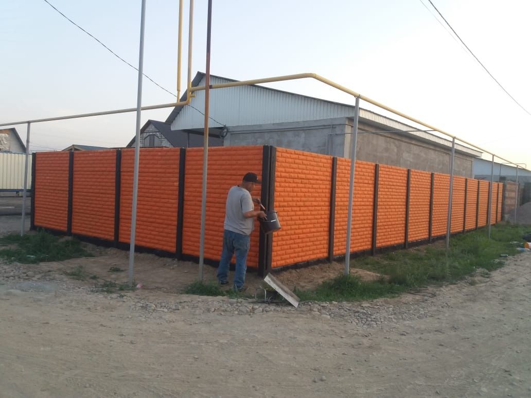 Профисиональная покраска заборов, крыш и фасады домов