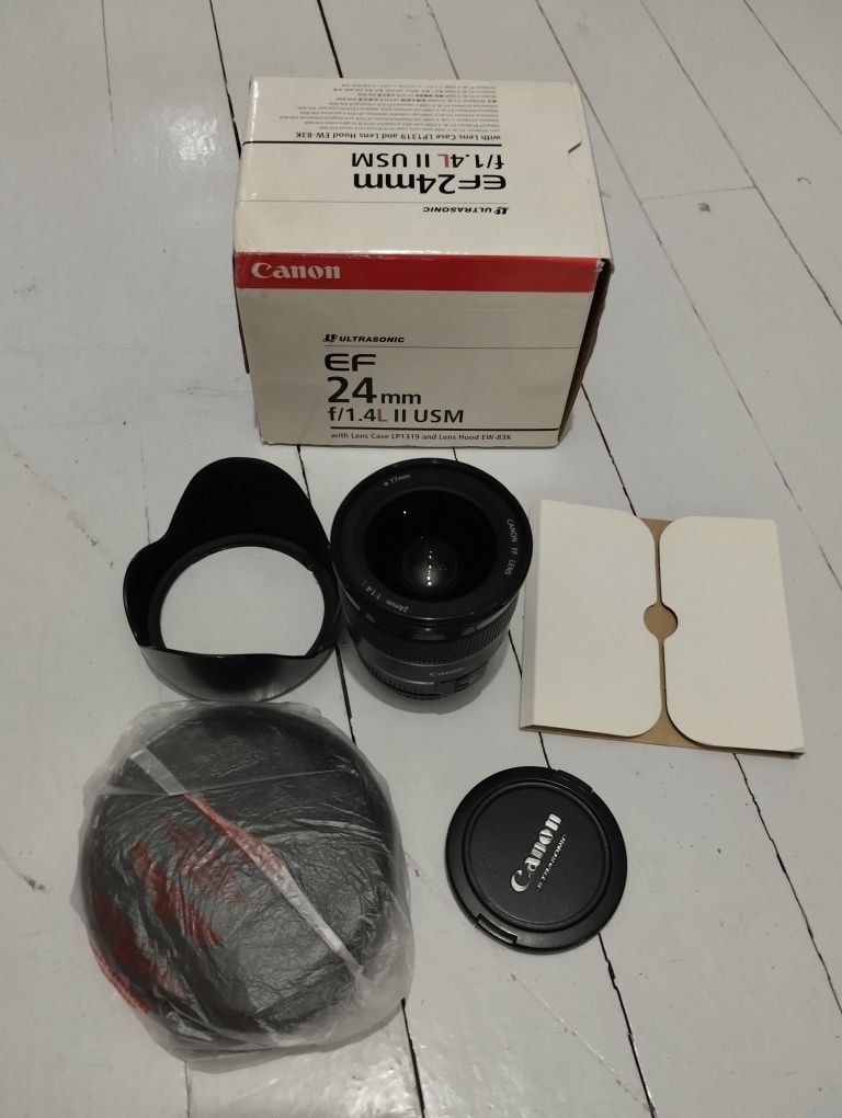 Новый объектив Canon 24mm f 1,4L ll
