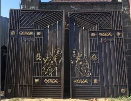 Металлические распашные ворота (откатные), рассрочка. Установка.