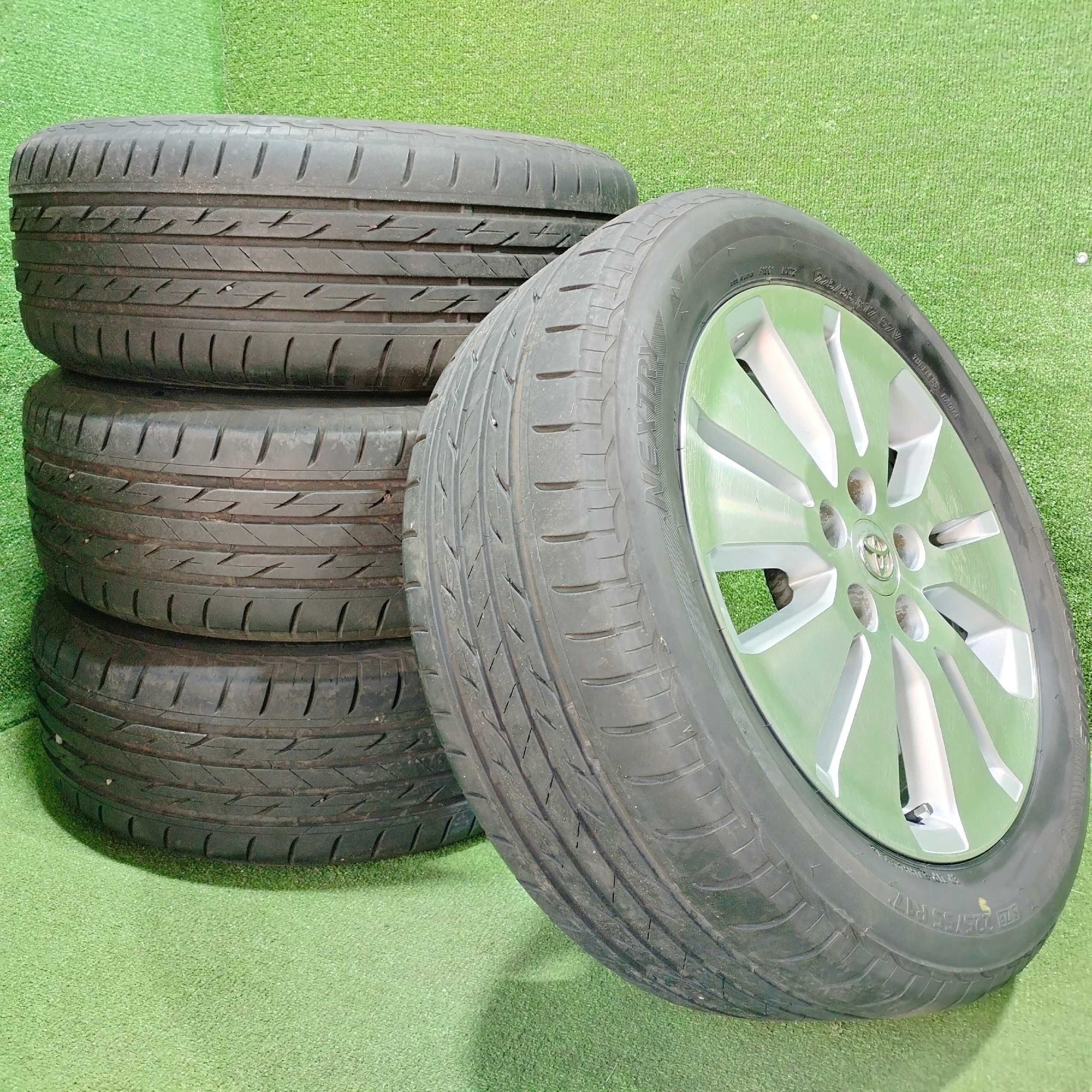 Продам Диск с Шинами Bridgestone nextry 225/55 R17 Toyota 5/114,3