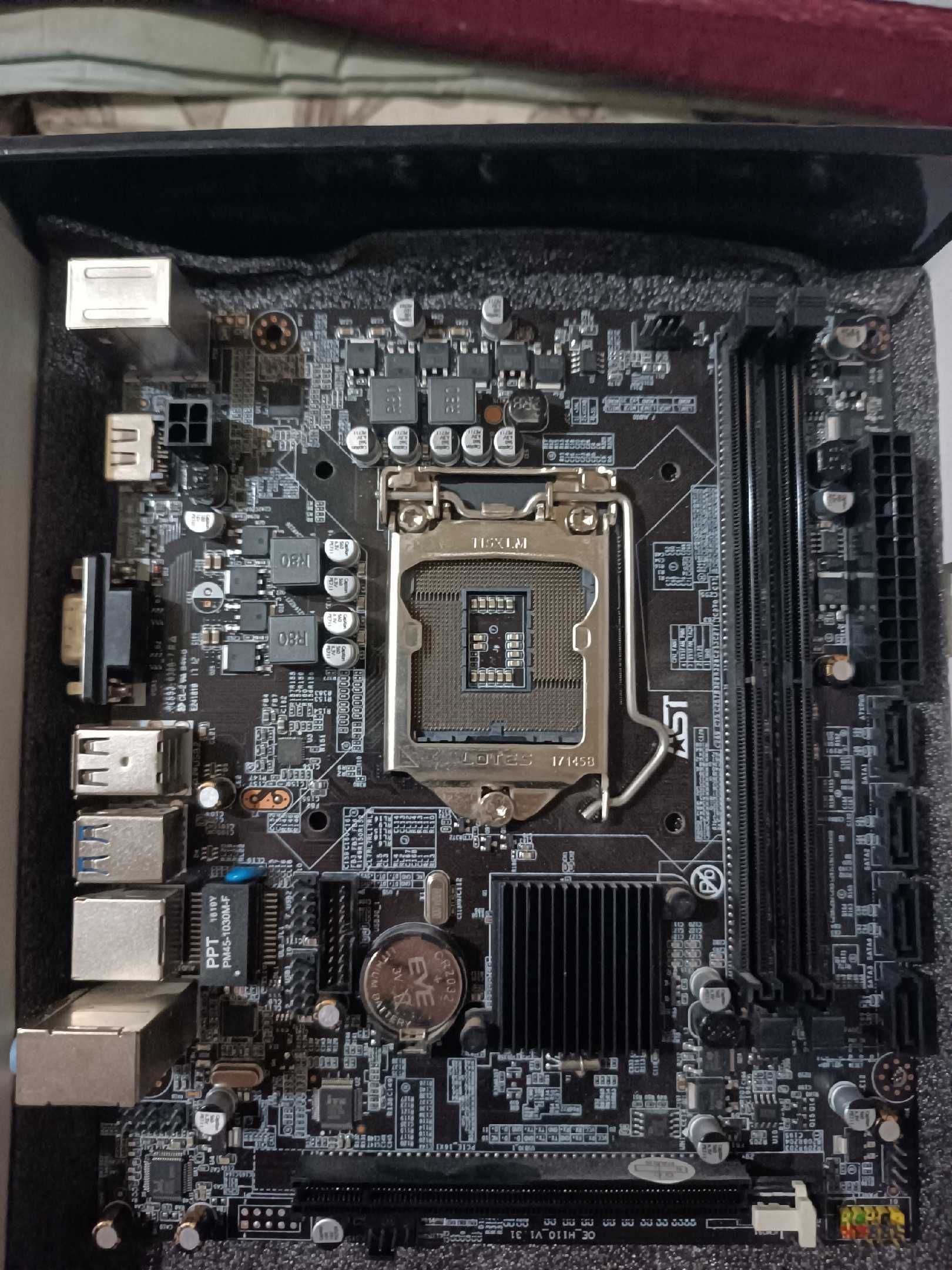 материнская плата h110m-DVS Asrock и н110 Asus