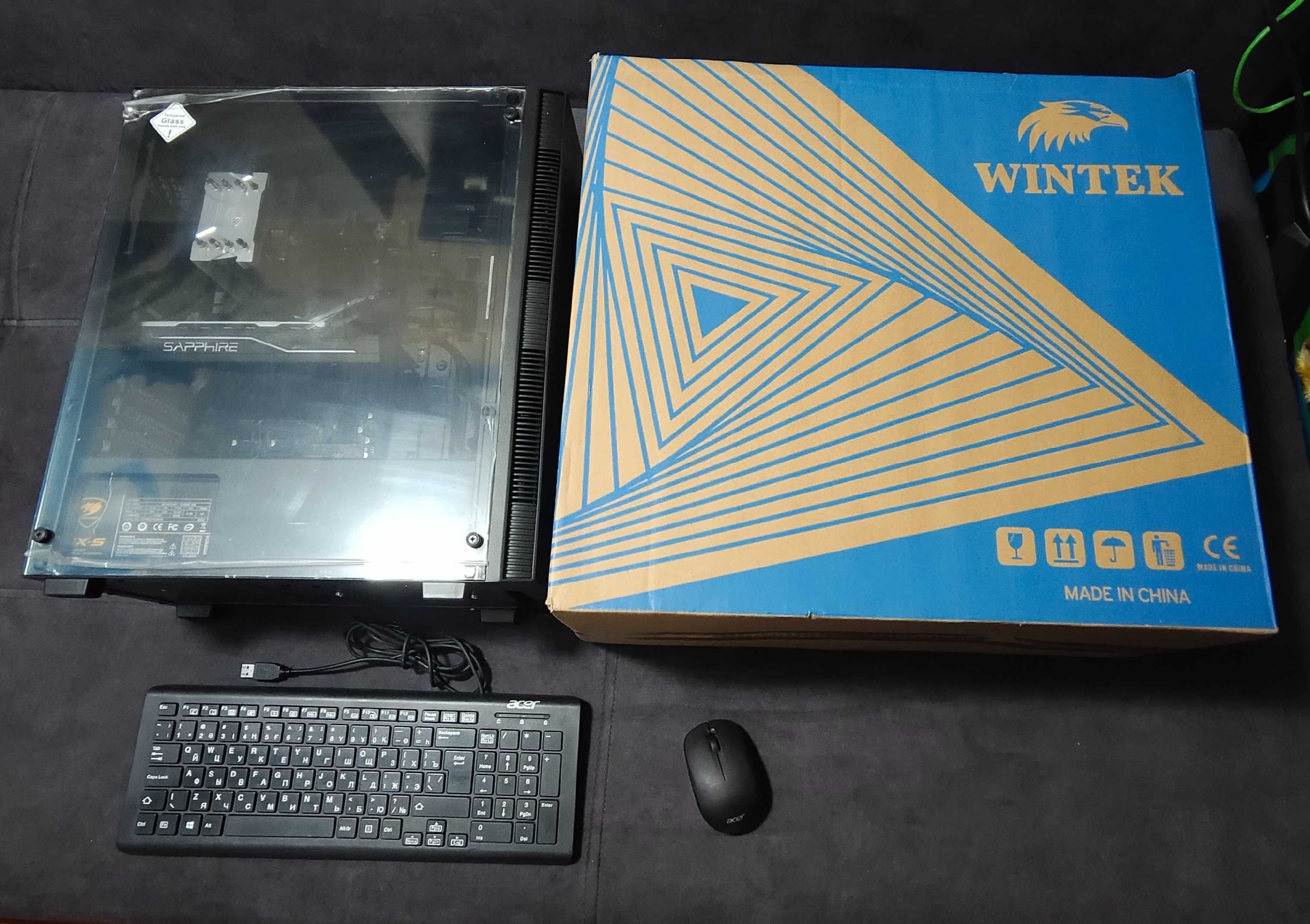 Компьютер в новой сборке i7-6700 видеокарта RX 580 и ОЗУ 16gb