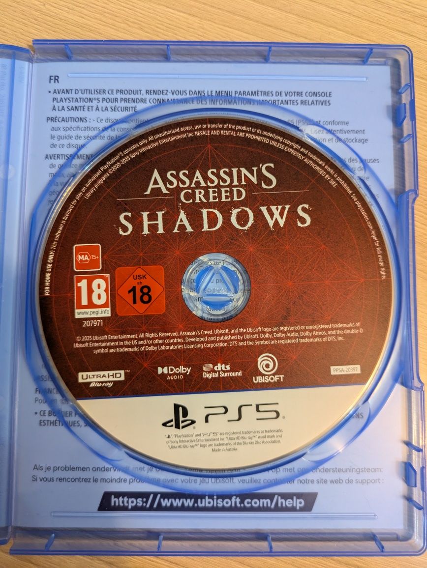 Продам Assassin's creed Shadows 2025