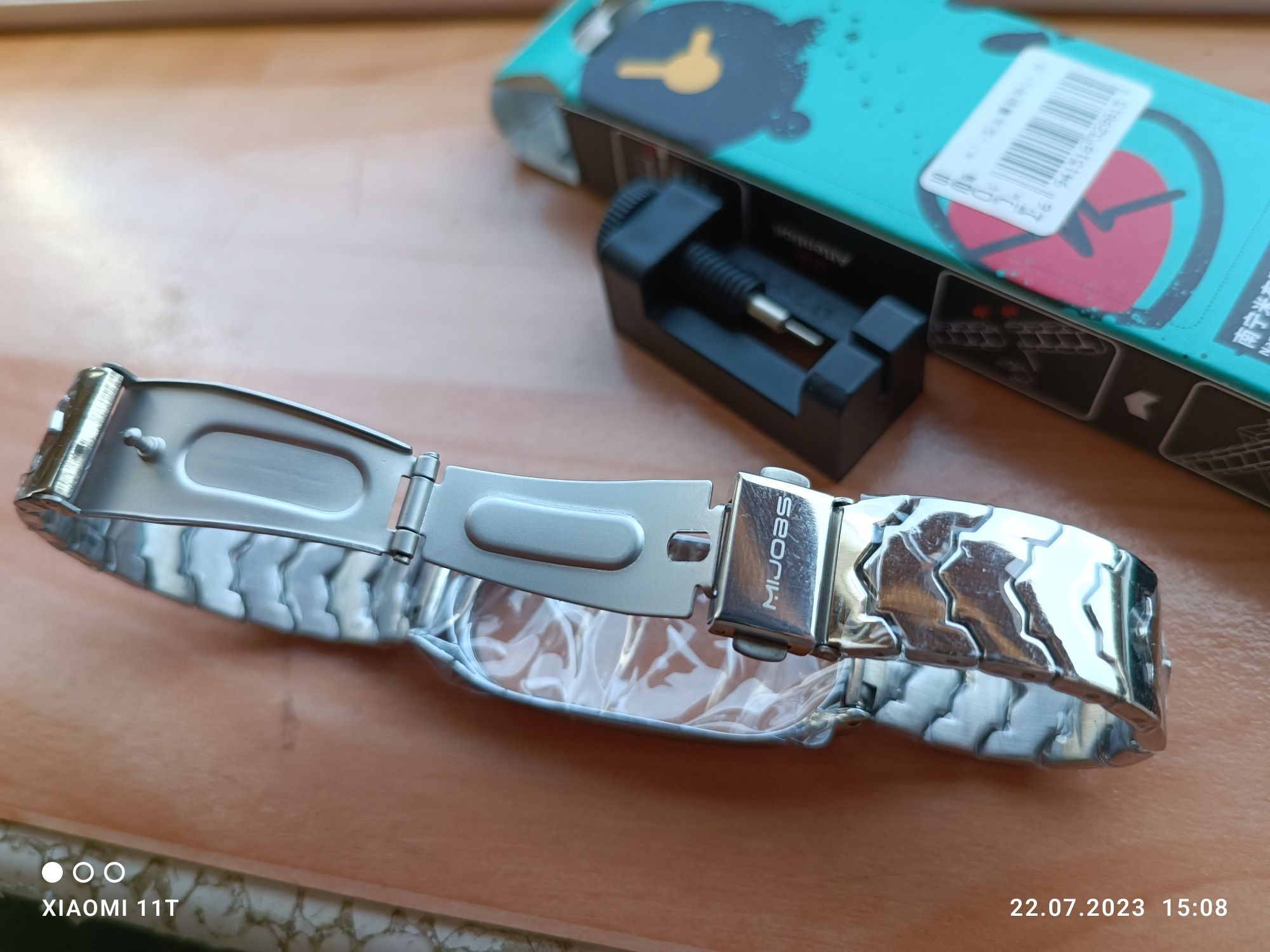 Металлический ремешок для Xiaomi Mi Band 6 5 4 3 Нержавеющий браслет .