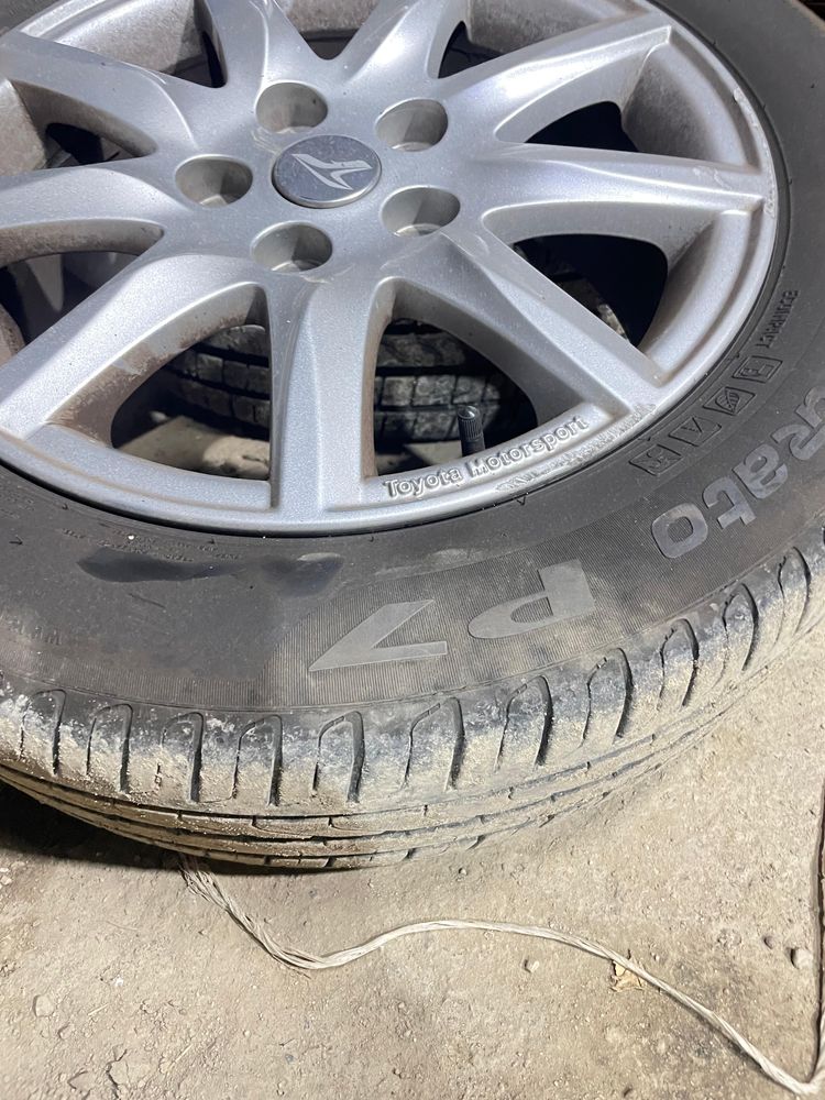 Диски Toyota motorsport R16 летние шины Pirelli