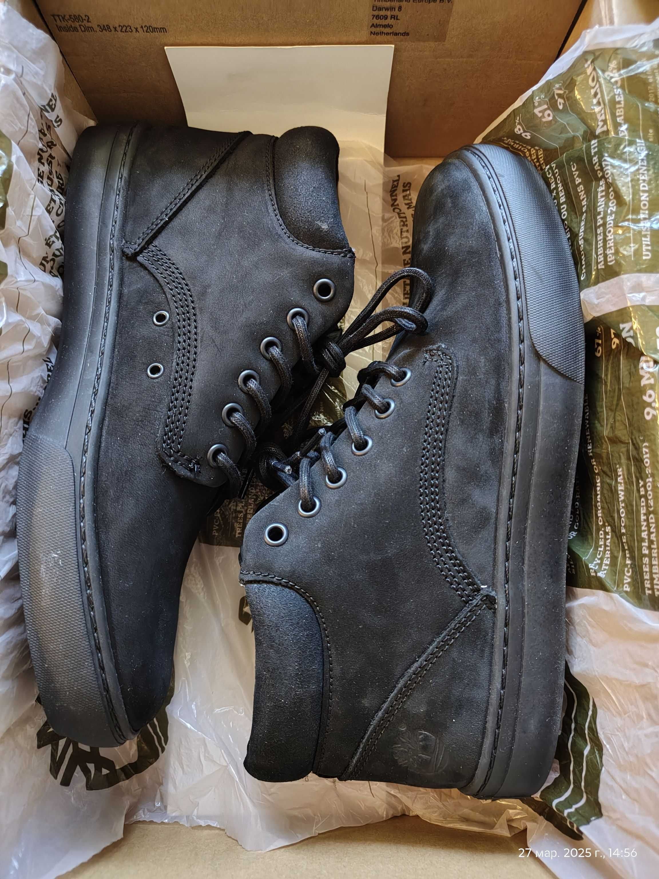 Ботинки Timberland (США),нубук,оригинал,графит,новые,р-р 41