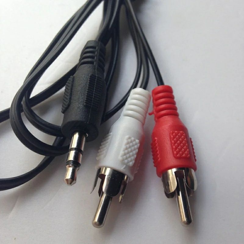 AUX (аукс) кабель (переходник) 2RCA to 3,5 mini jak
