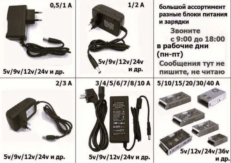 на камеры наблюдения и на светодиодные ленты - БЛОК ПИТАНИЯ