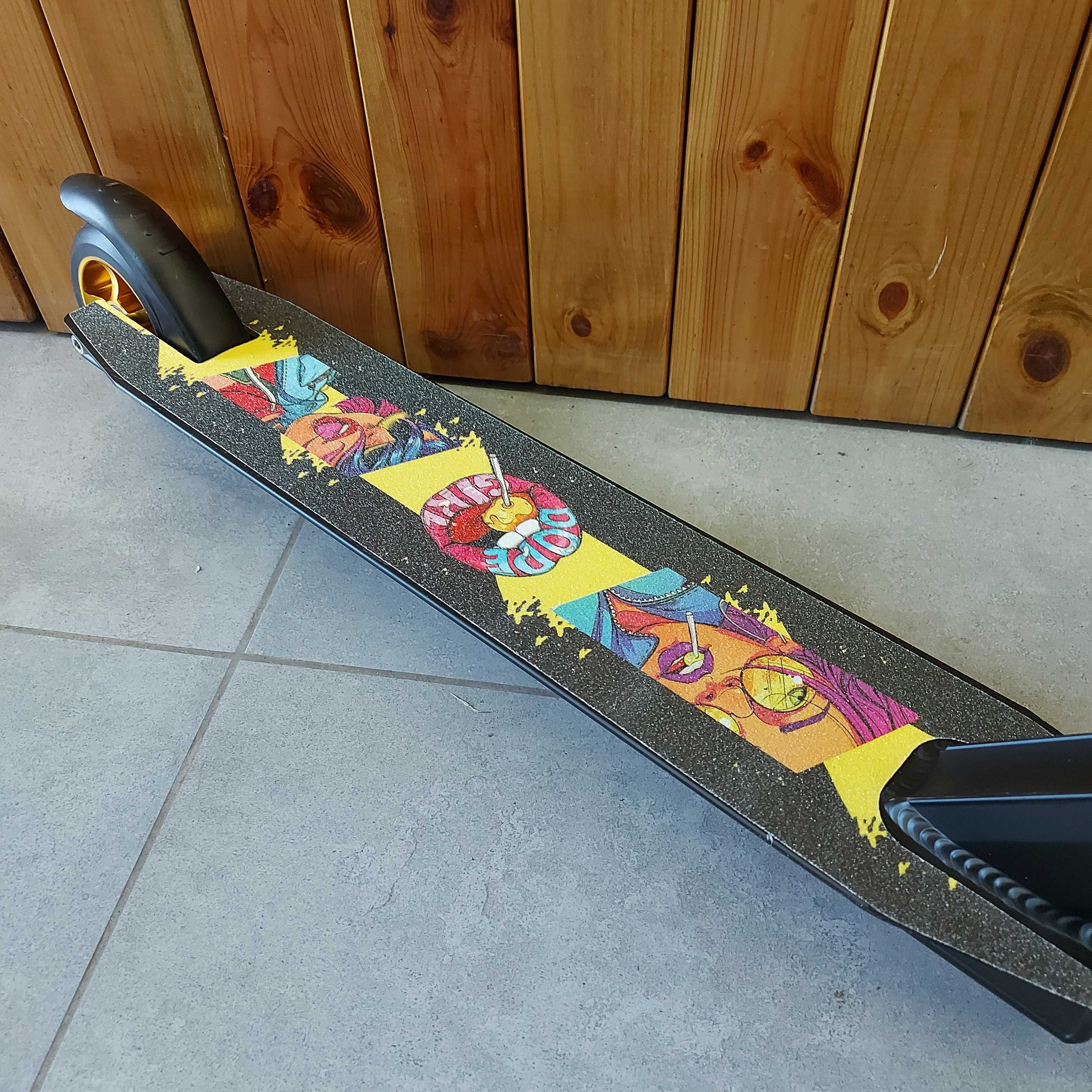 Трюковый самокат "Scooter". Трюковой. Тэшка. Т-образный руль. 100 мм.