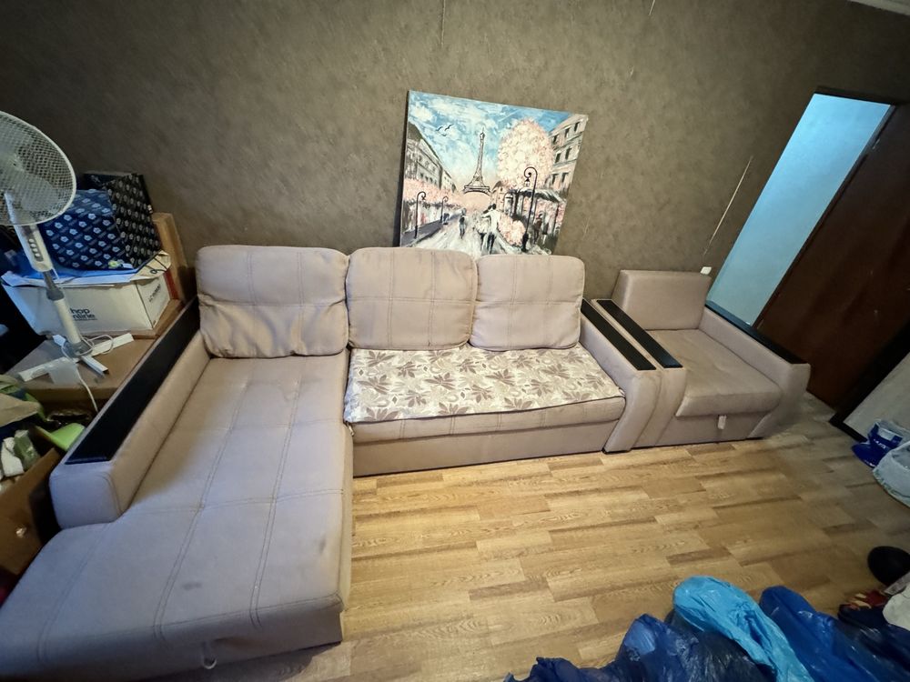Диван разборный и кресло