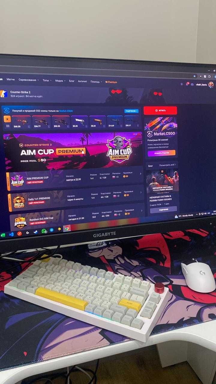GIGABYTE M27U 27" 4K IPS 160Hz — Идеальное состояние