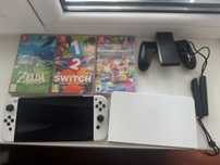 Продаю Nintendo Switch OLED (б/y) + 3 игры