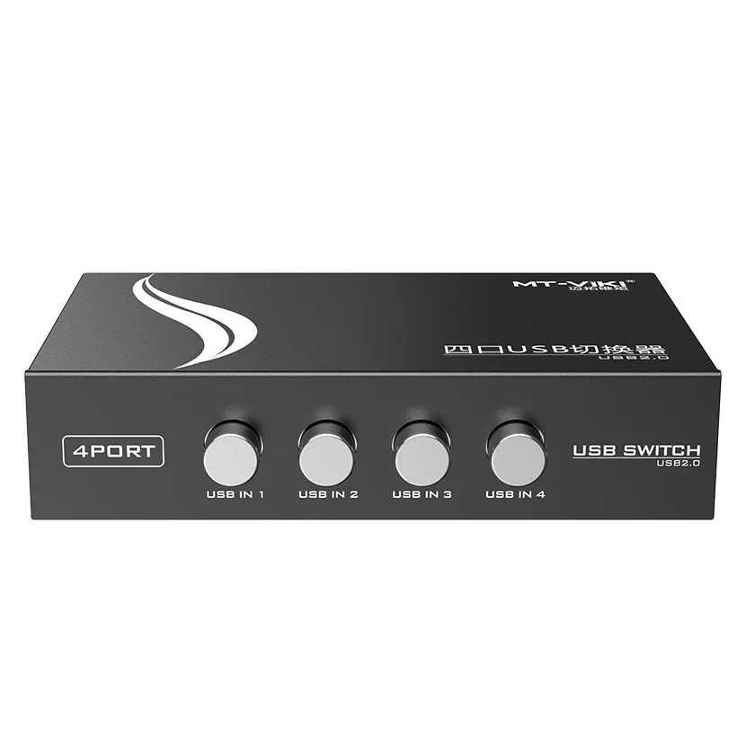 Свич Mt-Viki MT-1A4B-CF USB 4 port (механический)