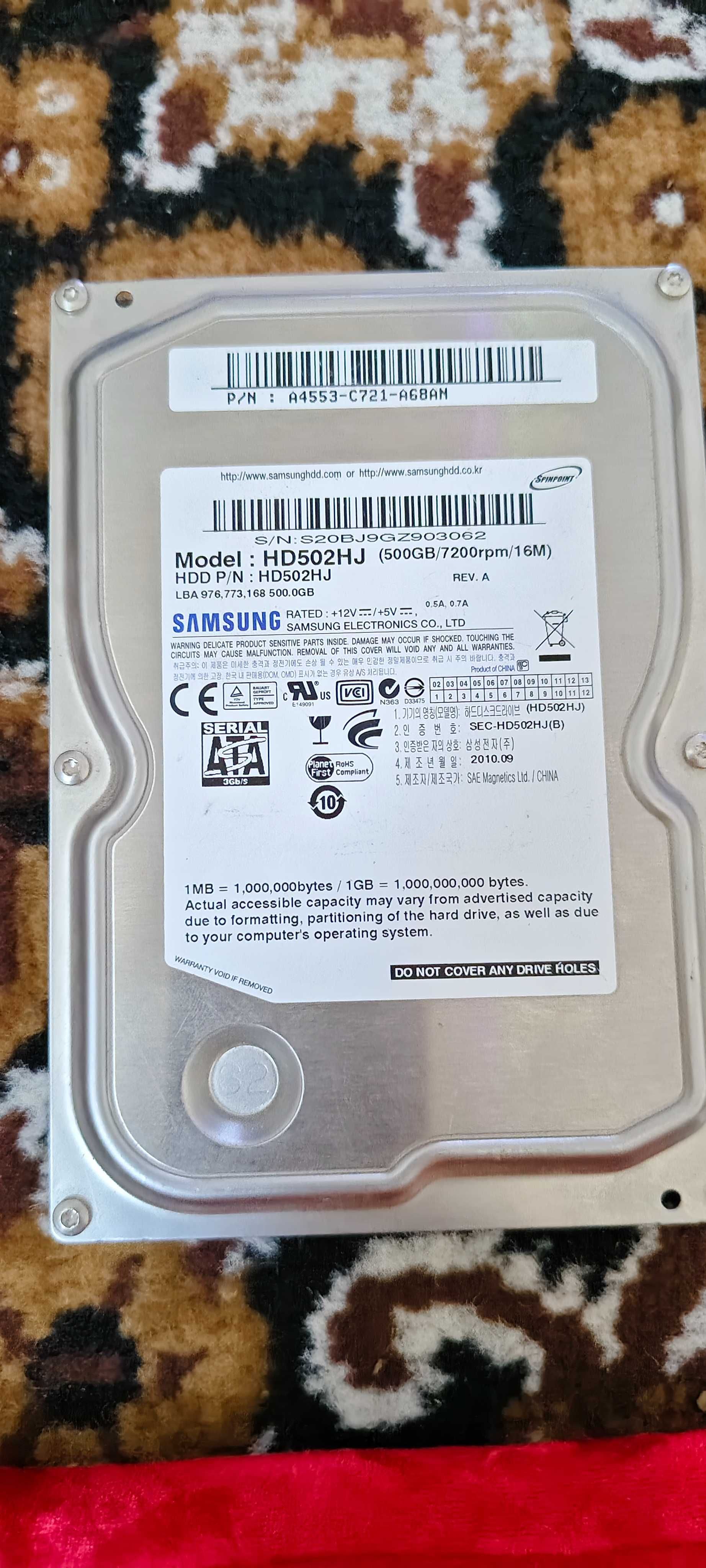 Hdd жесткий диск 500гб