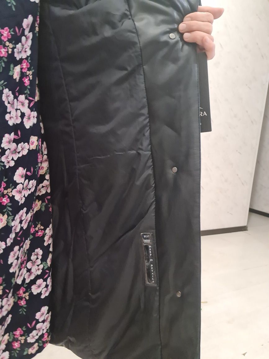 Продам зимние кожанные куртку