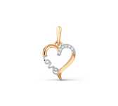 Золотая подвеска Love