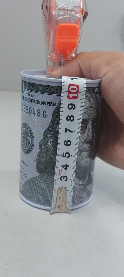 Копилка металлическая Доллар (Доставка по Казахстану)