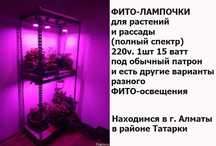 LED фито-лампы освещение и подсветка растений и рассады 9w/12w/15w
