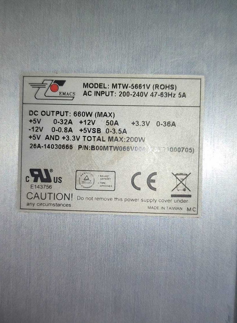 Продается Блок питания MTW-5661Y