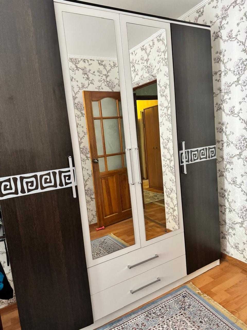 Распашной шкаф НЕМАН Скарлет 4, 180x222х60 см, коричневый