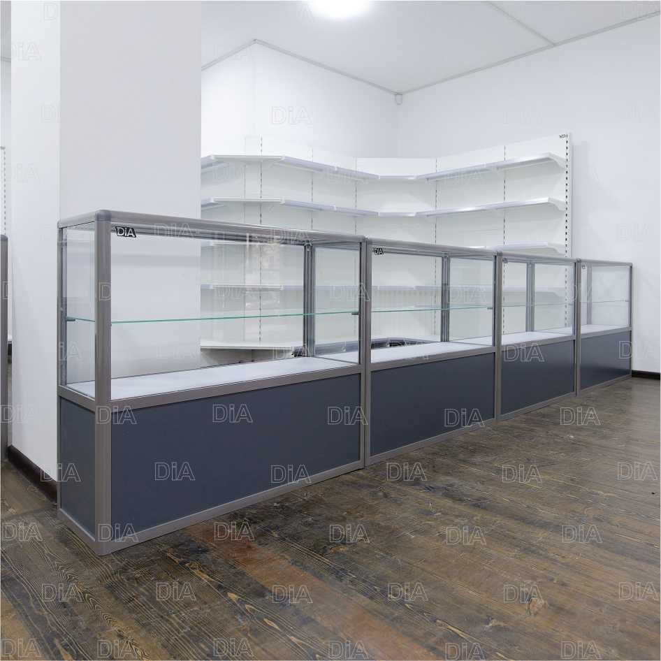 Прилавок торговый из профиля и стекла, Акция,витрина,для магазина alpr