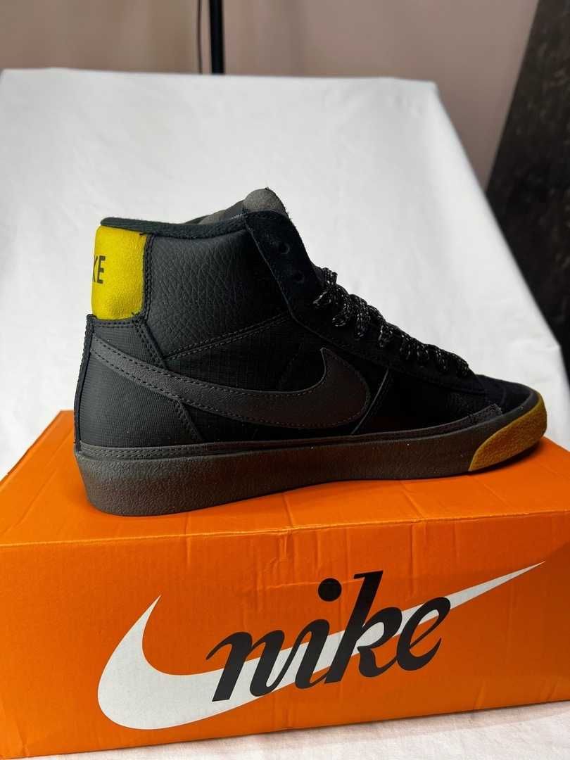Nike Blazer Pro Black/Gum кроссовки кеды черные оригинал
