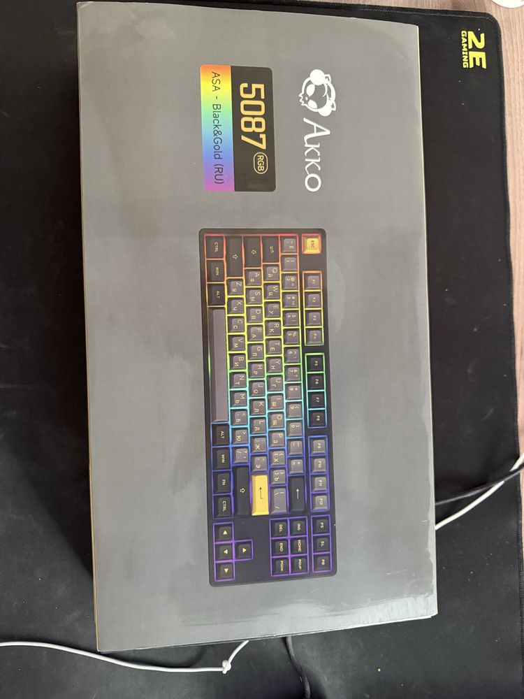 Игровая клавиатура Akko 5087S Black Gold